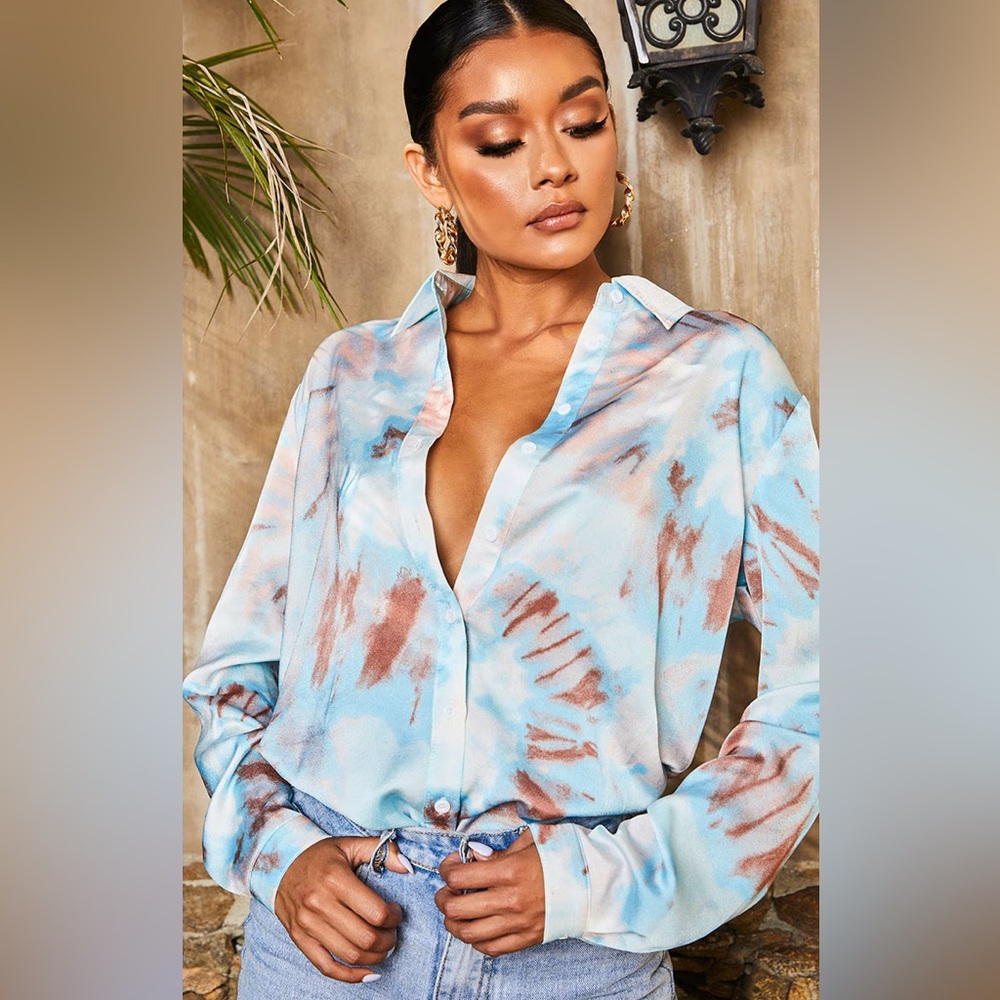 OVERSIZED Long Sleeve Button Down SHIRT